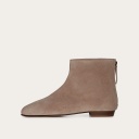 Ringo Boots Flat, grey velvet